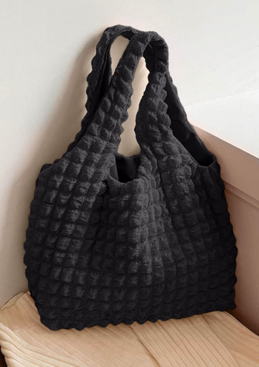 Puffy Texture Tote Bags