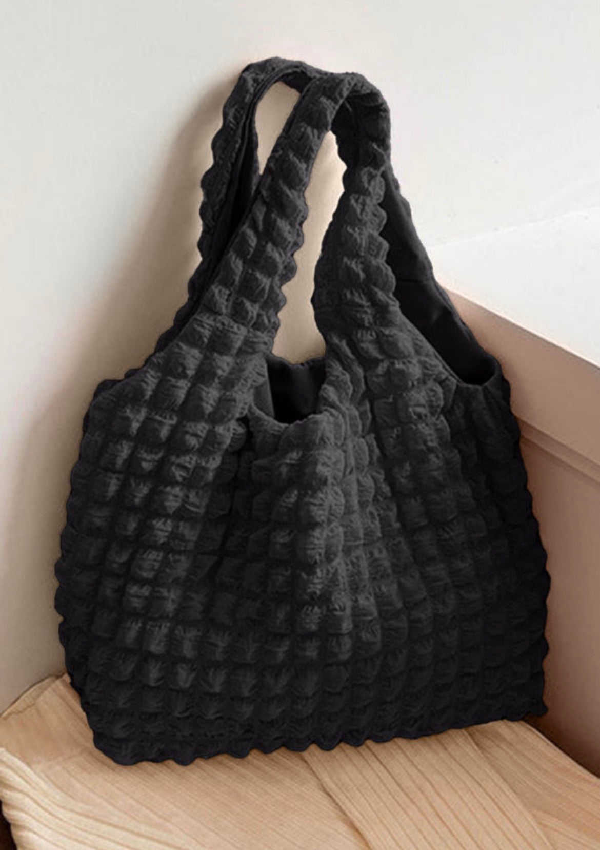 Puffy Texture Tote Bags