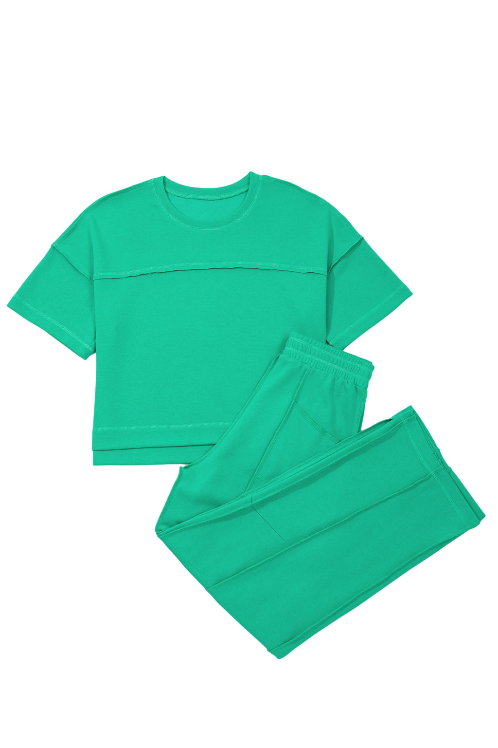 Drop Shoulder Boxy Tee and Barrel Pants Set