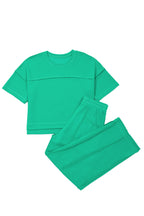 Drop Shoulder Boxy Tee and Barrel Pants Set