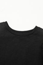 Layered Ruffle Short Sleeve Round Neck Top