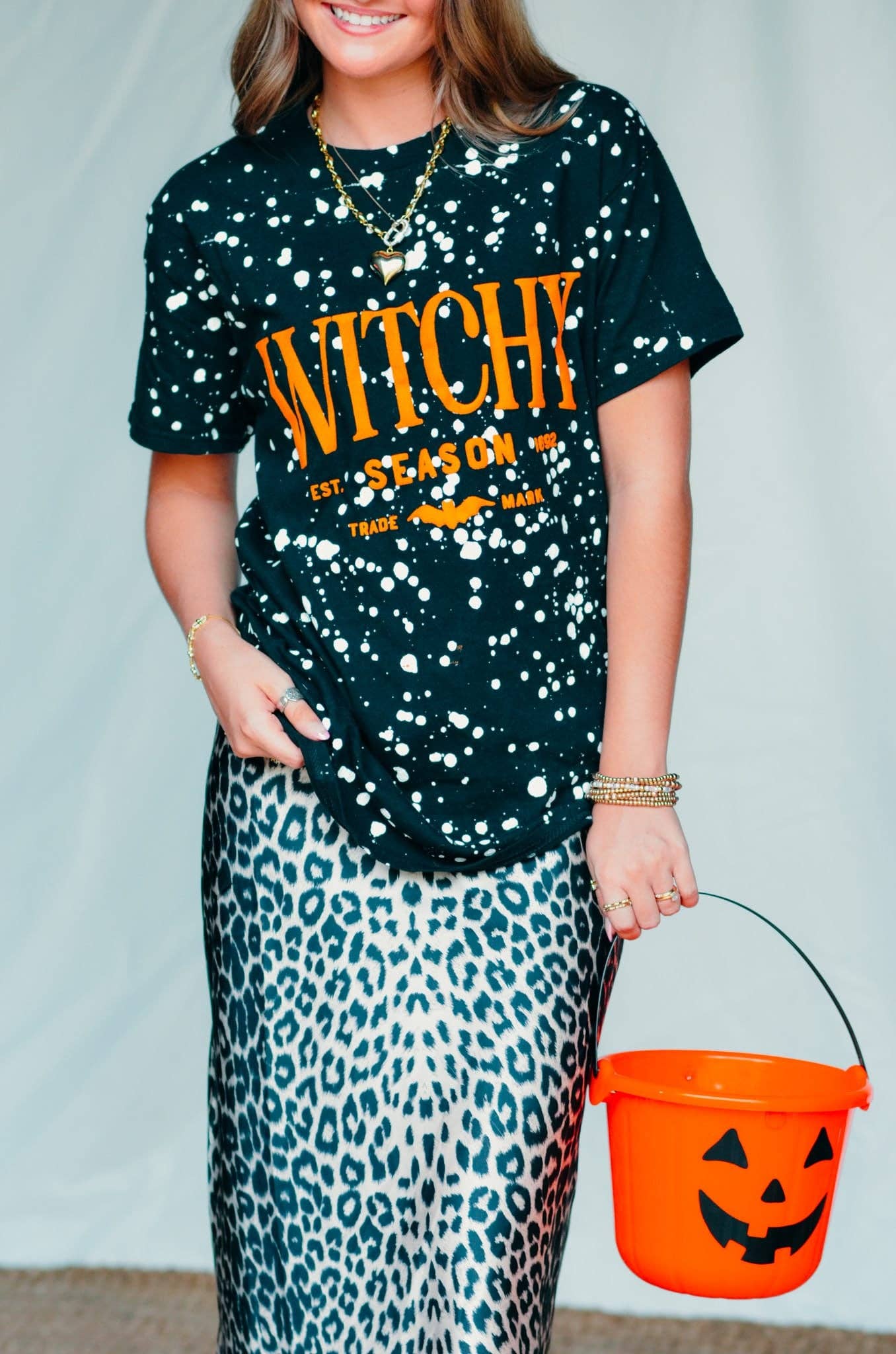 Witchy Season Spotted Black Tee