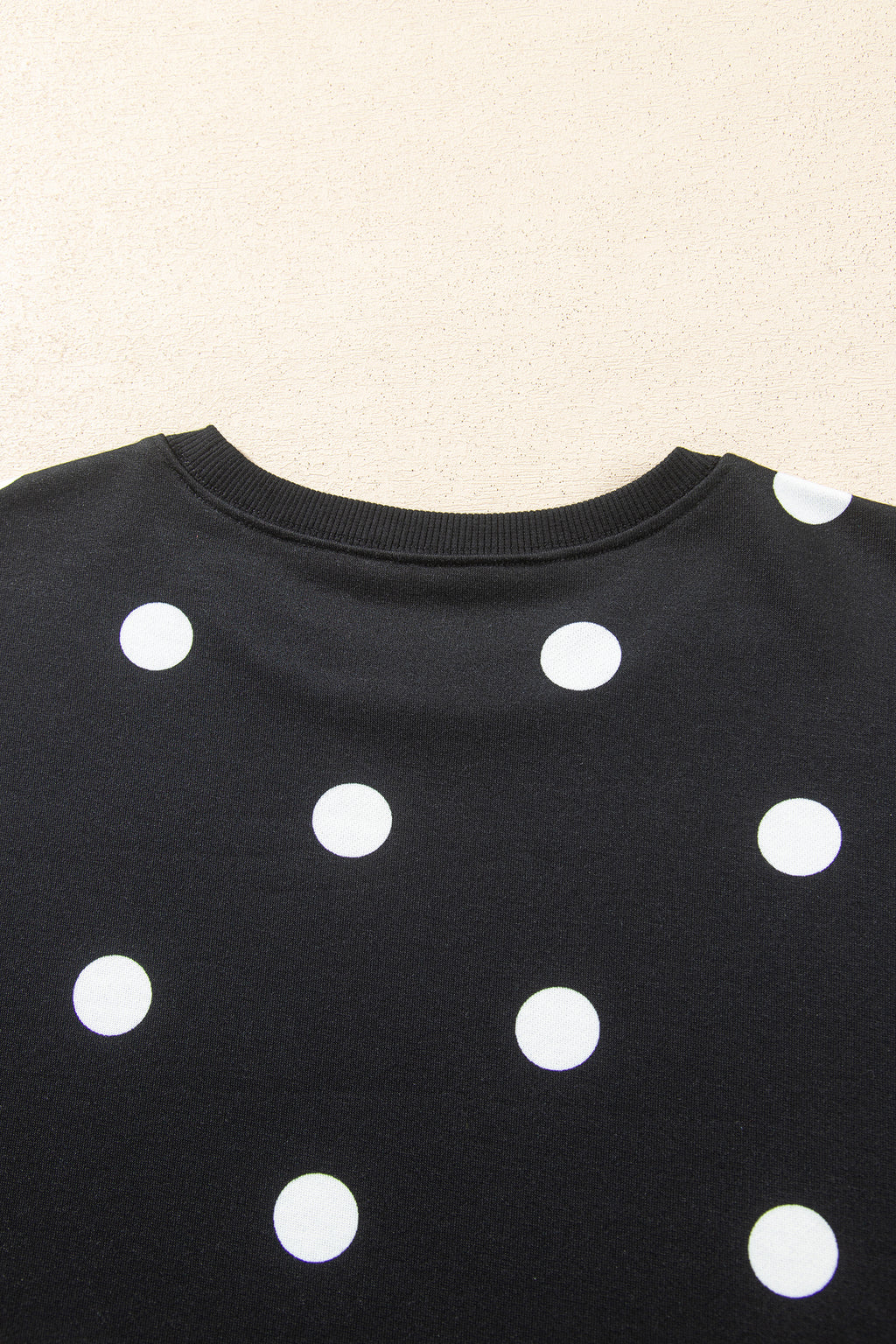 Red Polka Dot Raw Hem Relaxed Pullover Loose Skort Two Piece Set