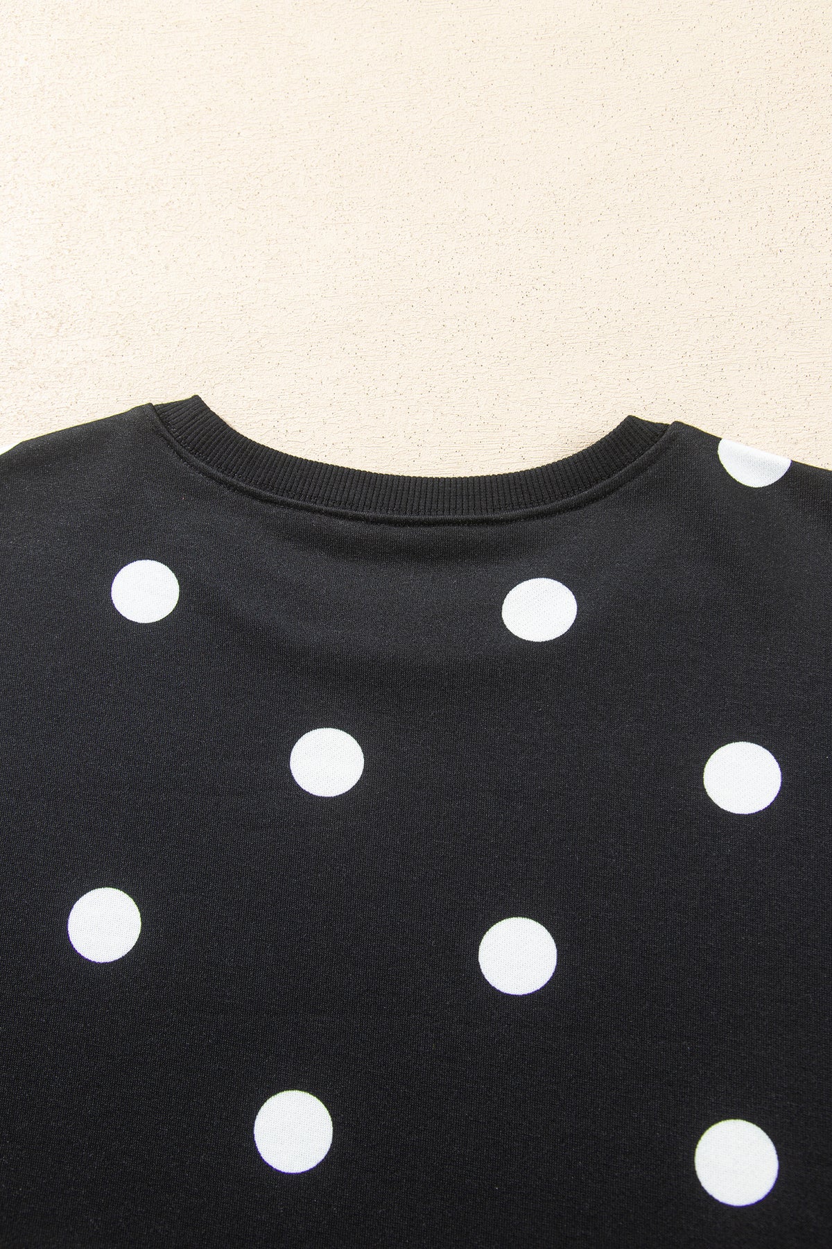 Red Polka Dot Raw Hem Relaxed Pullover Loose Skort Two Piece Set