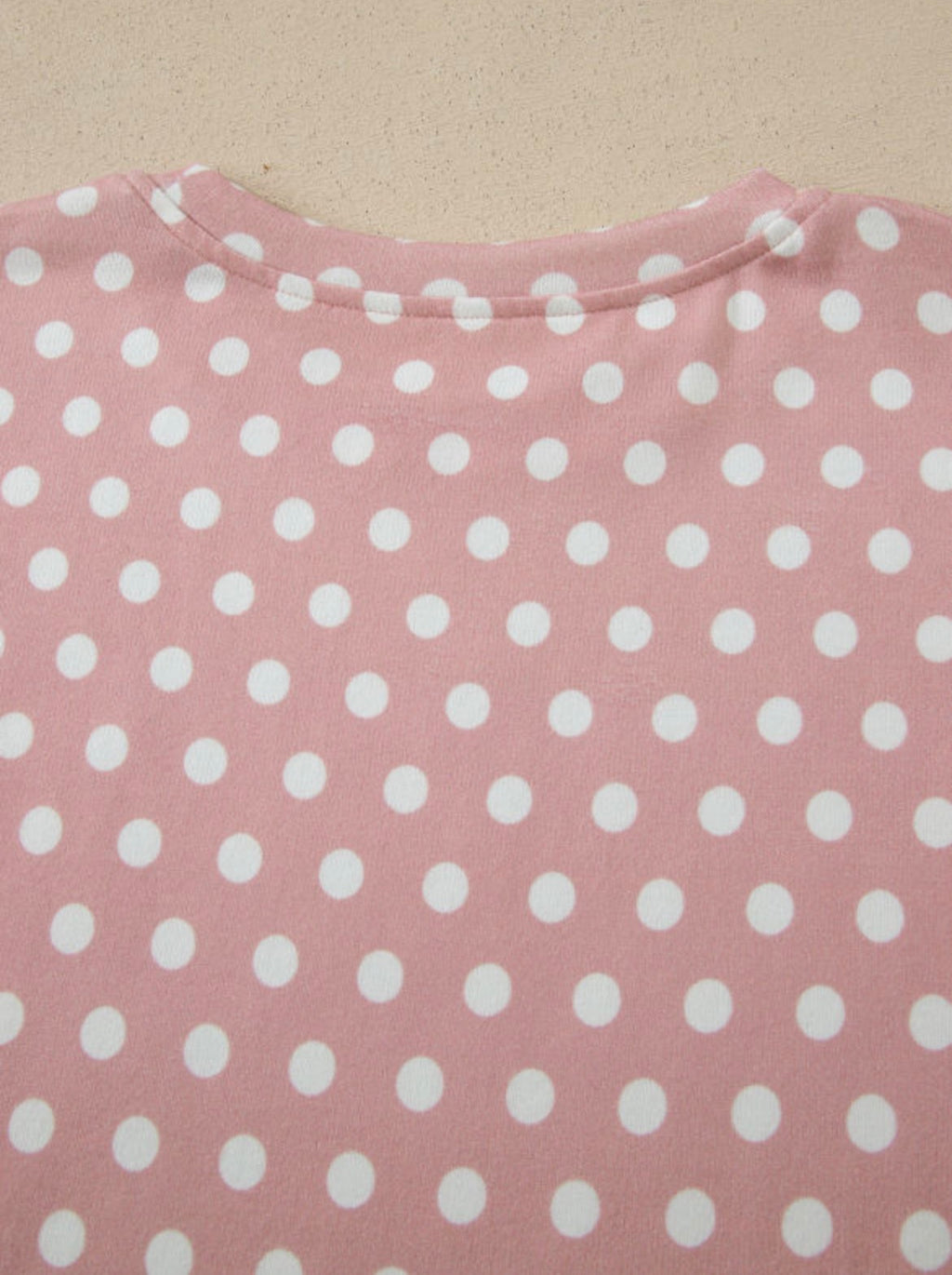 Pink Polka Dot Print Short Set