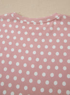 Pink Polka Dot Print Short Set