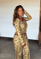Preorder: Floral & Lace Waffle PJs