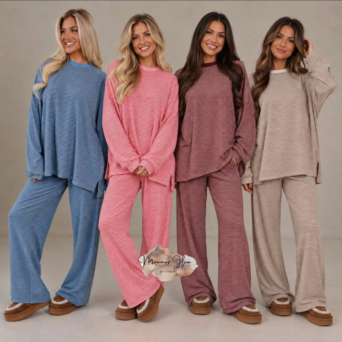 Preorder: Weekend Snuggle Striped Sets