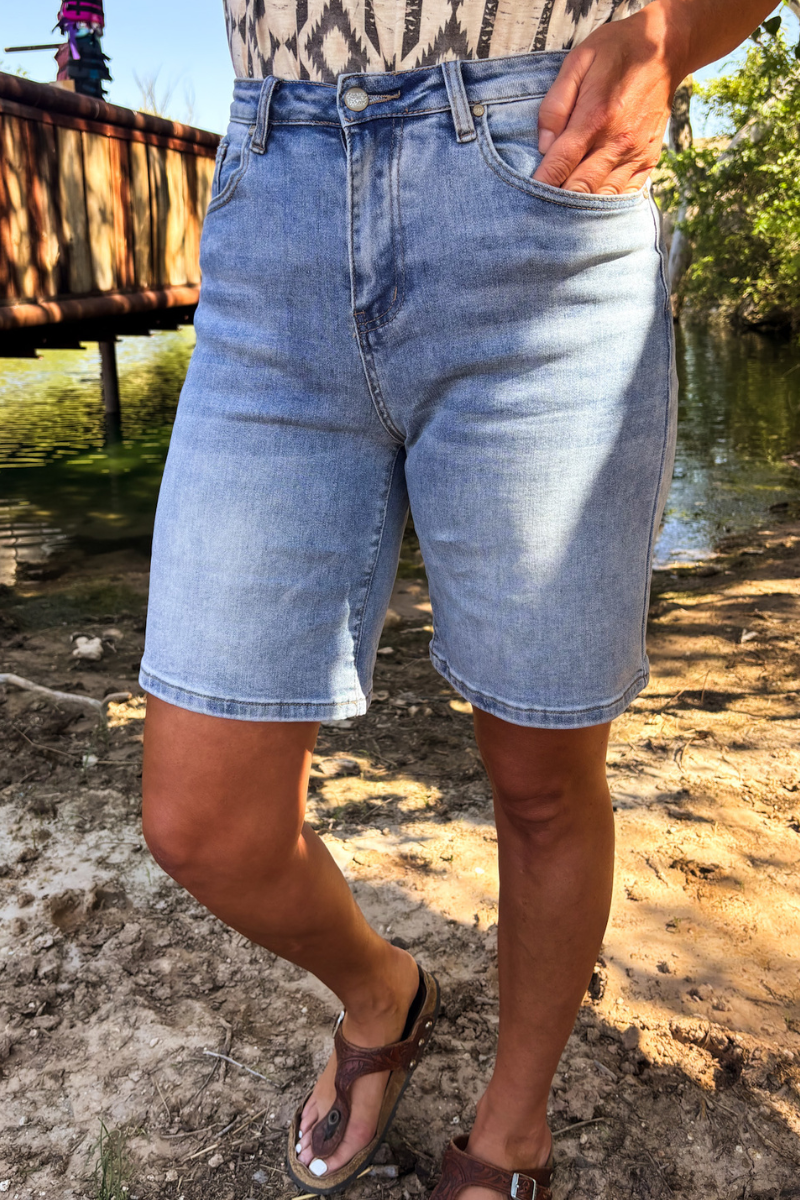 Kreek Bermuda Denim Shorts