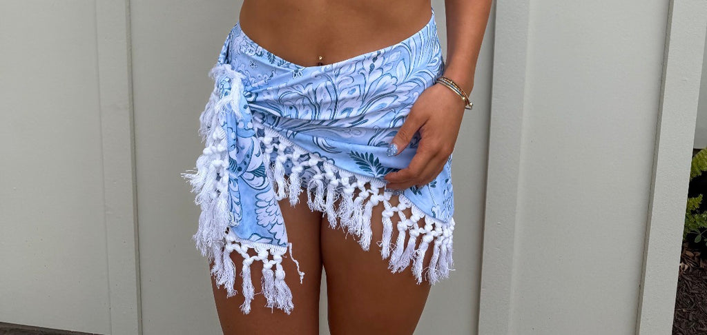 Saltwater Cowgirl Swim Set Blue