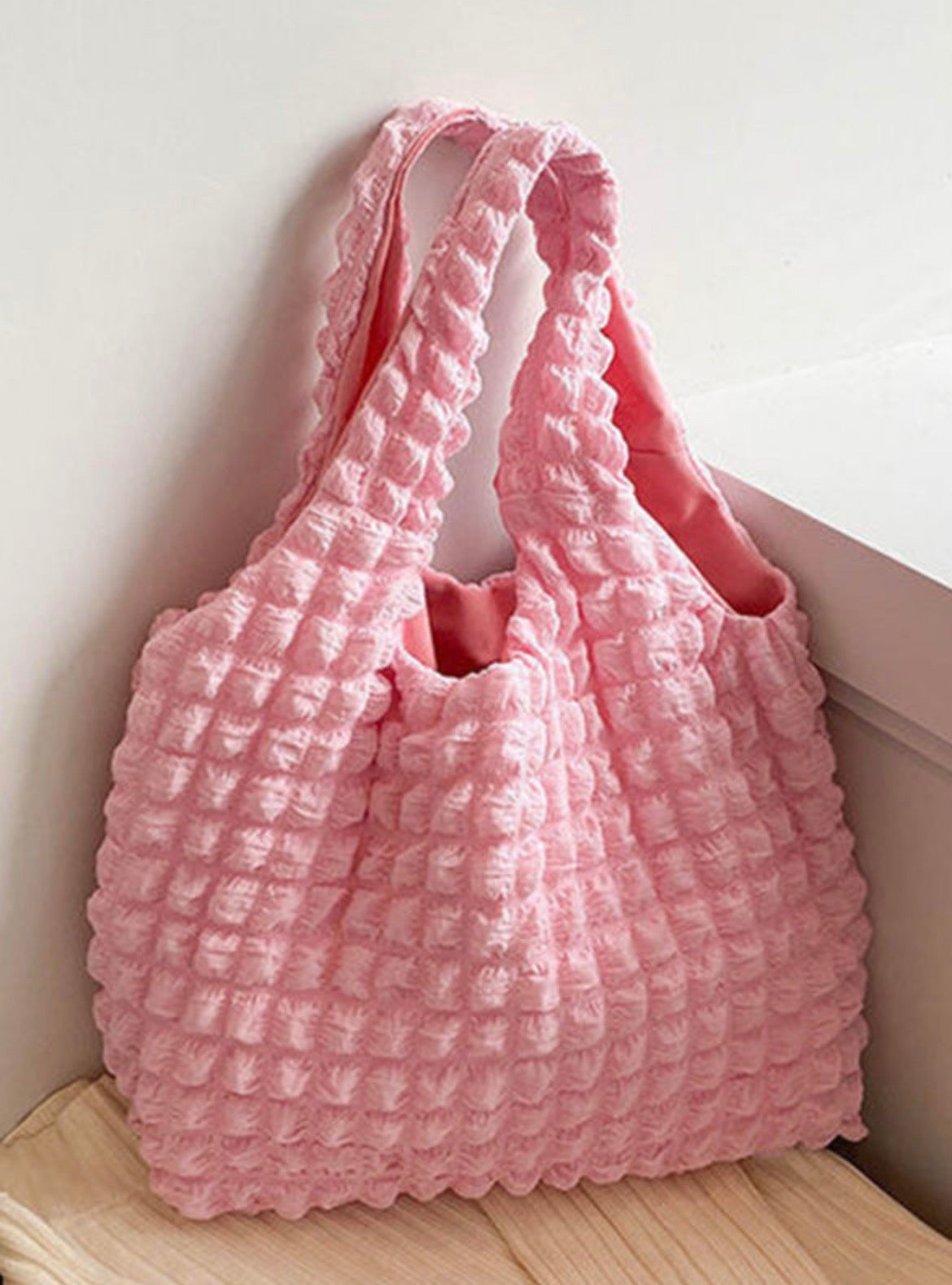 Puffy Texture Tote Bags