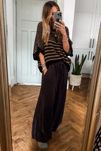 Red 3/4 Draped Sleeve Slouchy Sweater