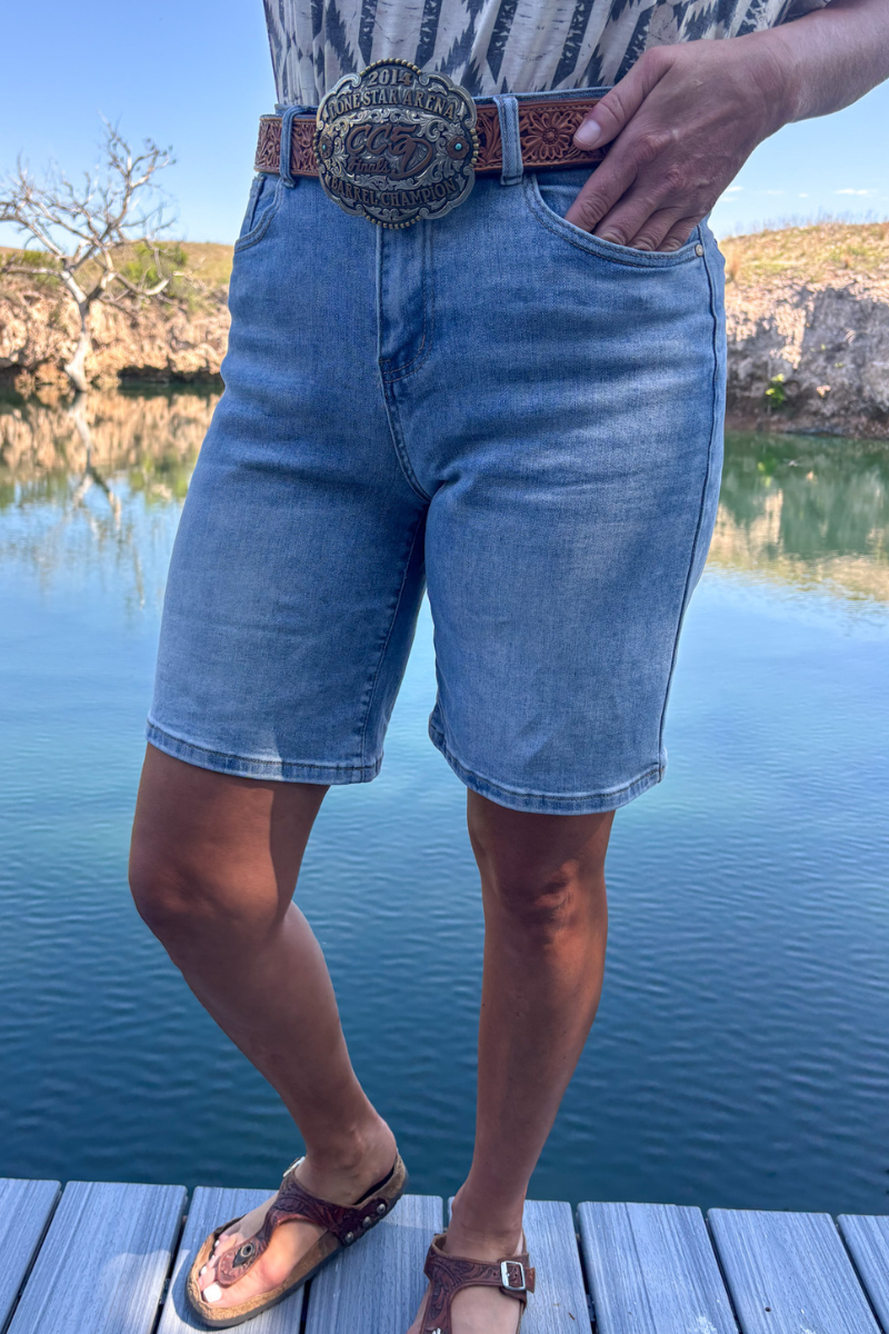 Kreek Bermuda Denim Shorts
