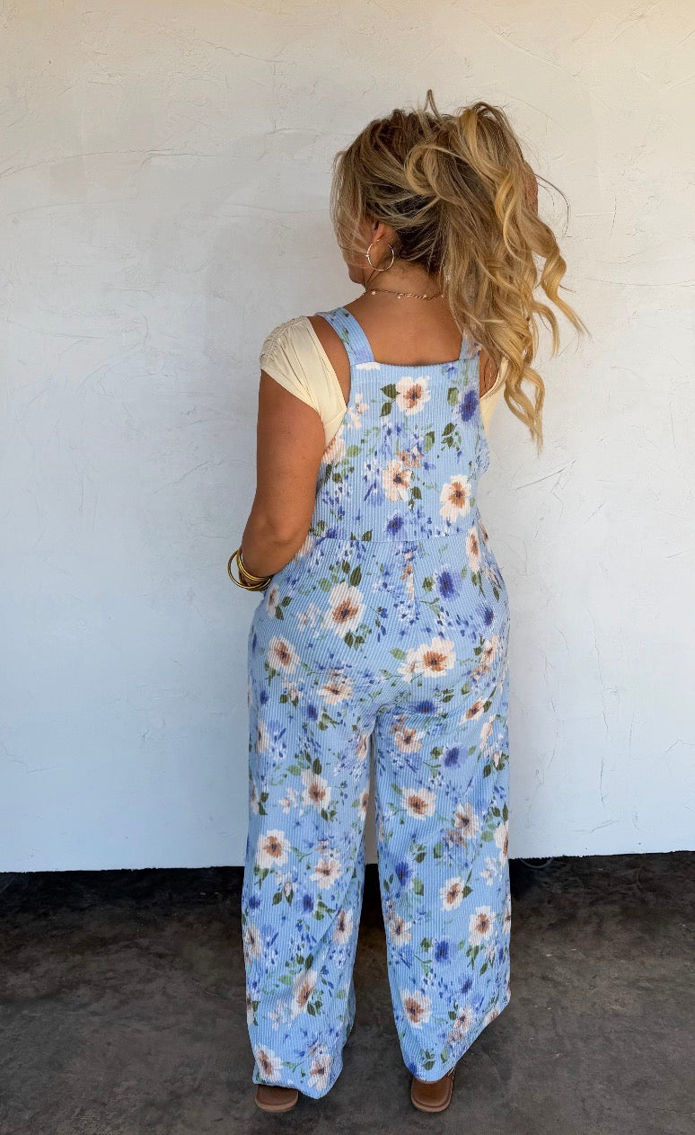 Spring Floral Karli Boho Overalls