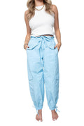Light Blue Wholesale Parachute Pants
