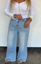 Preorder: OFF THE GRID STUDDED JEANS - ETA LATE NOVEMBER