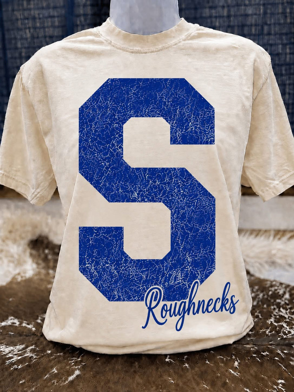 Custom Oversized Print Vintage Washed Spirit Tee on CC - Sundown