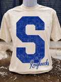 Custom Oversized Print Vintage Washed Spirit Tee on CC - Sundown