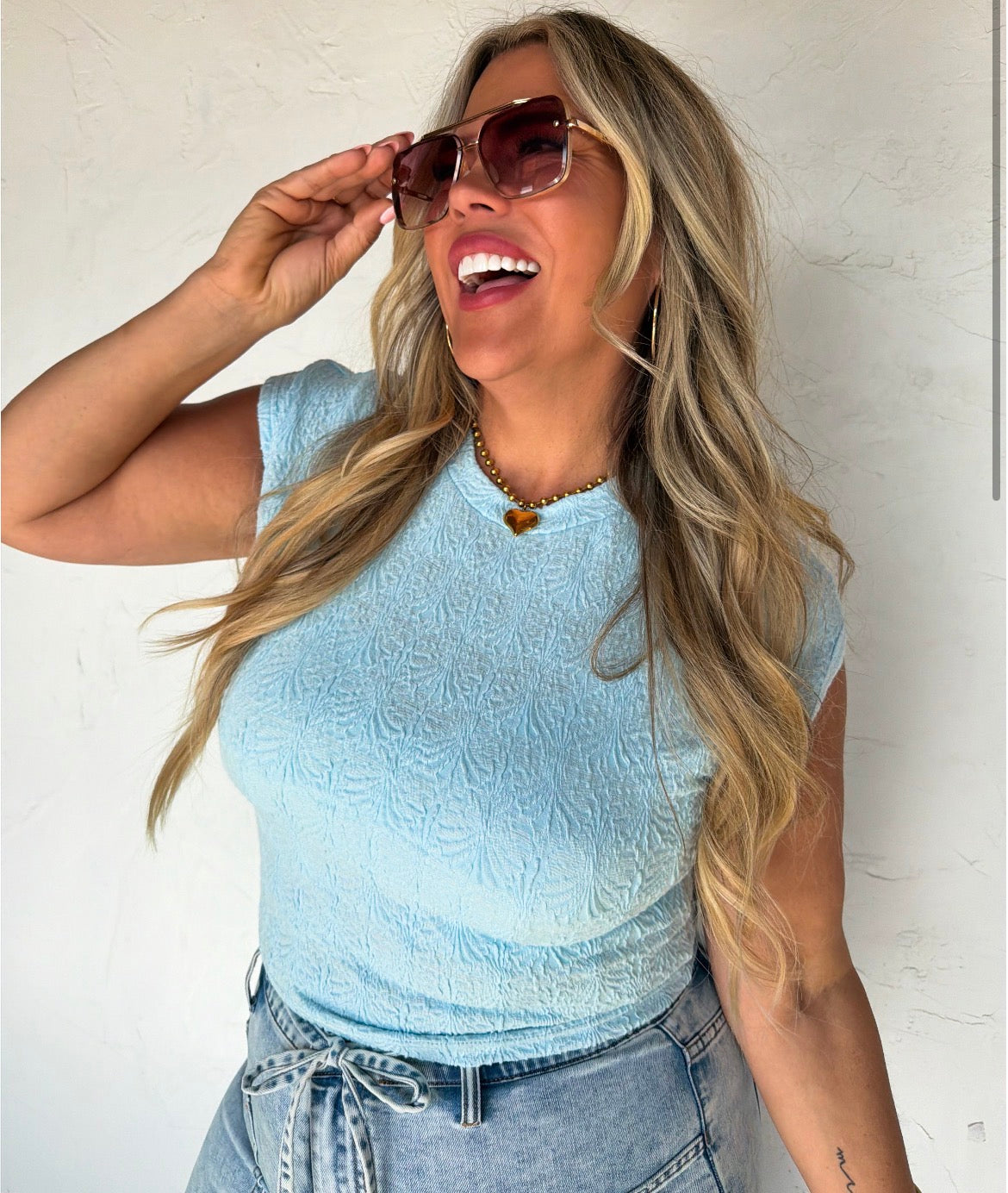 Spring Harley Cap Sleeve Basic Top