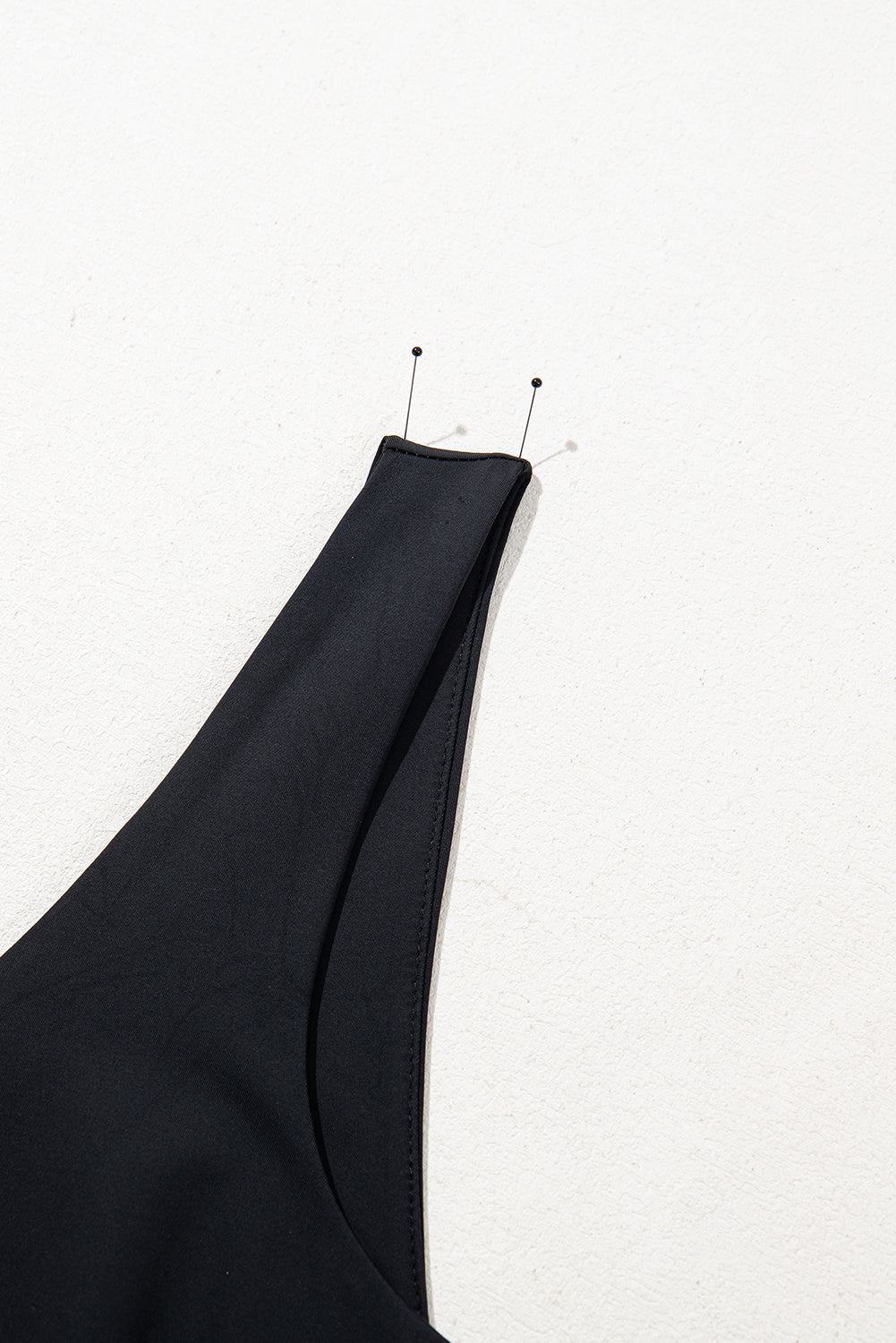 Plain Sleeveless Loop Drawstring Cinched Waist Romper
