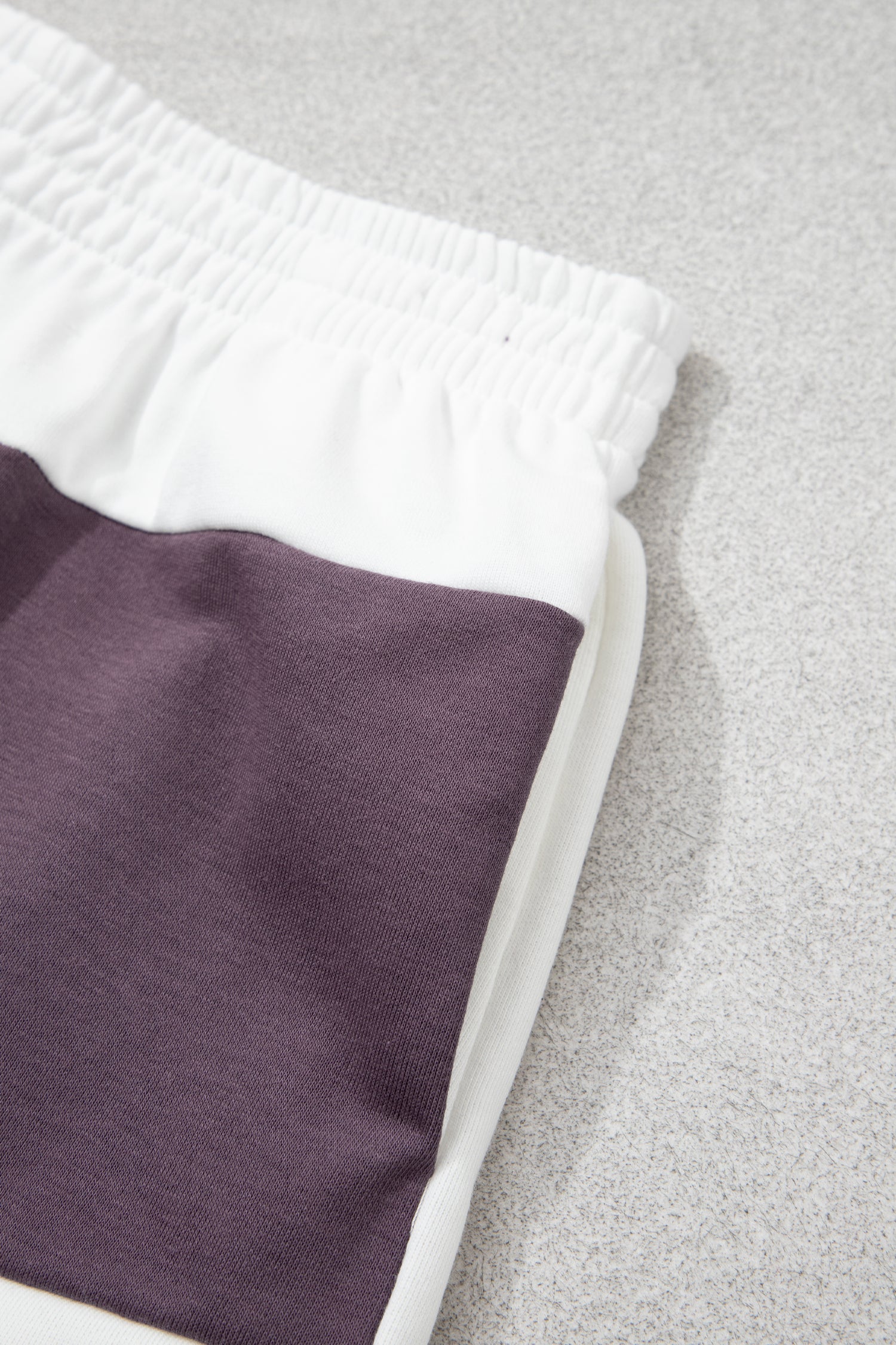 Chicory Coffee Exposed Seam Detail Half Sleeve Top Elastic Waist Shorts 2pcs Set