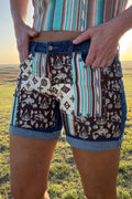 Patched Up Shorts - Western Long