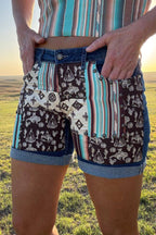 Patched Up Shorts - Western Long