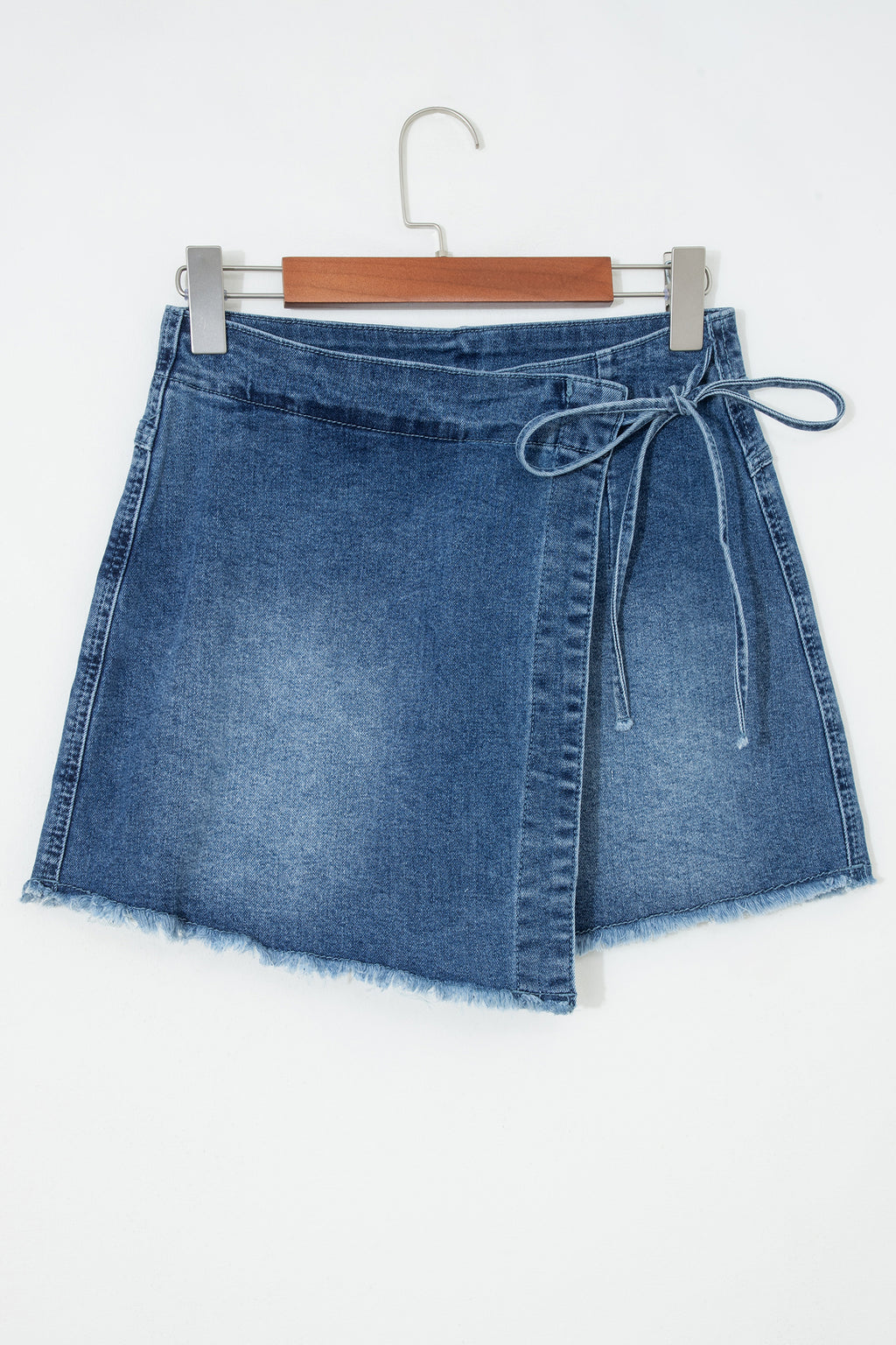 Ashleigh Blue Wrapped Tied Waist Denim Skort