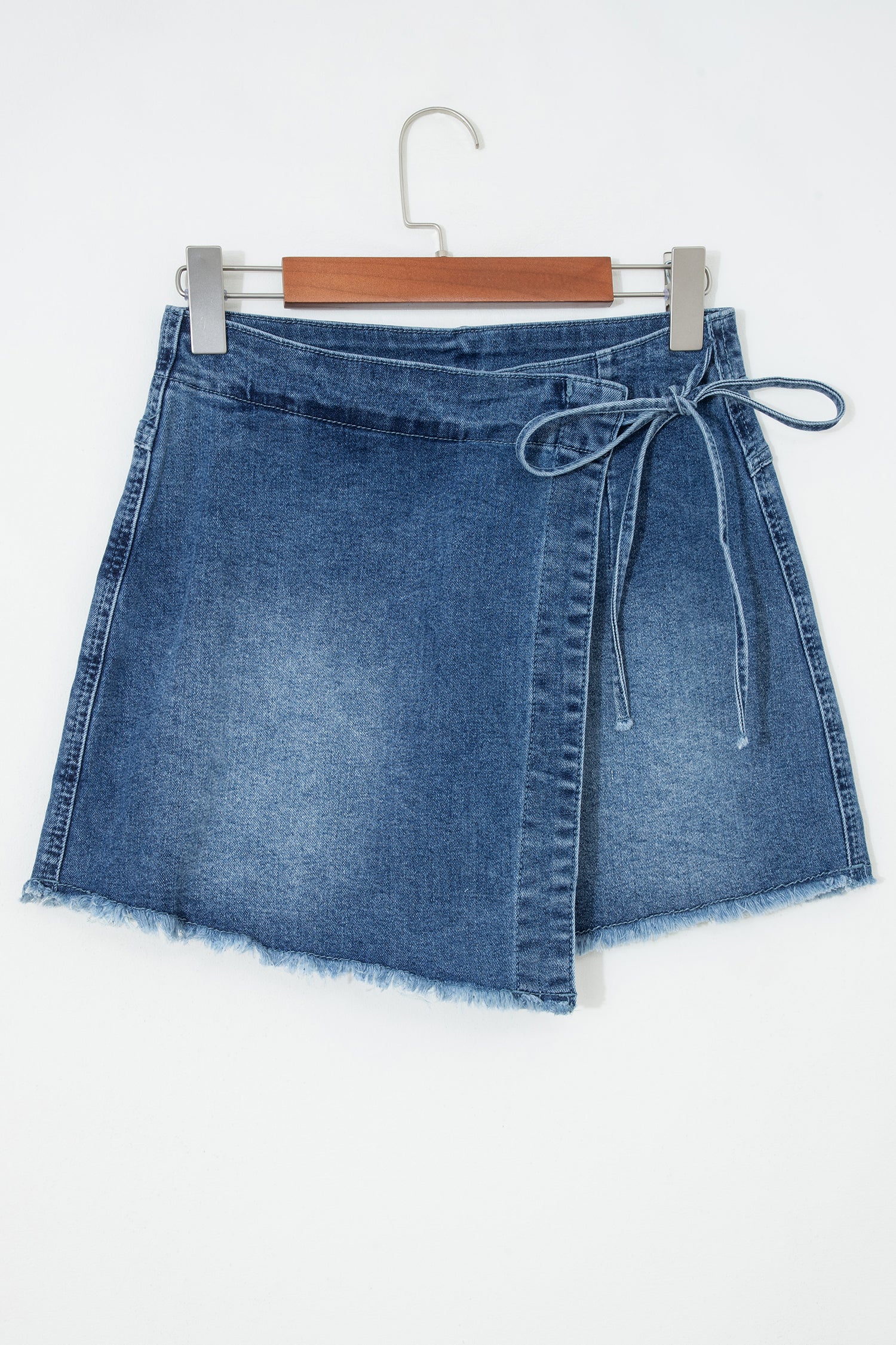 Ashleigh Blue Wrapped Tied Waist Denim Skort