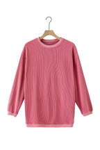 Ribbed Corduroy Oversized Sweatshirt