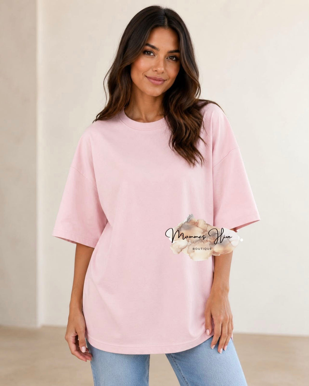 Light Pink Oversized Tee - PreOrder