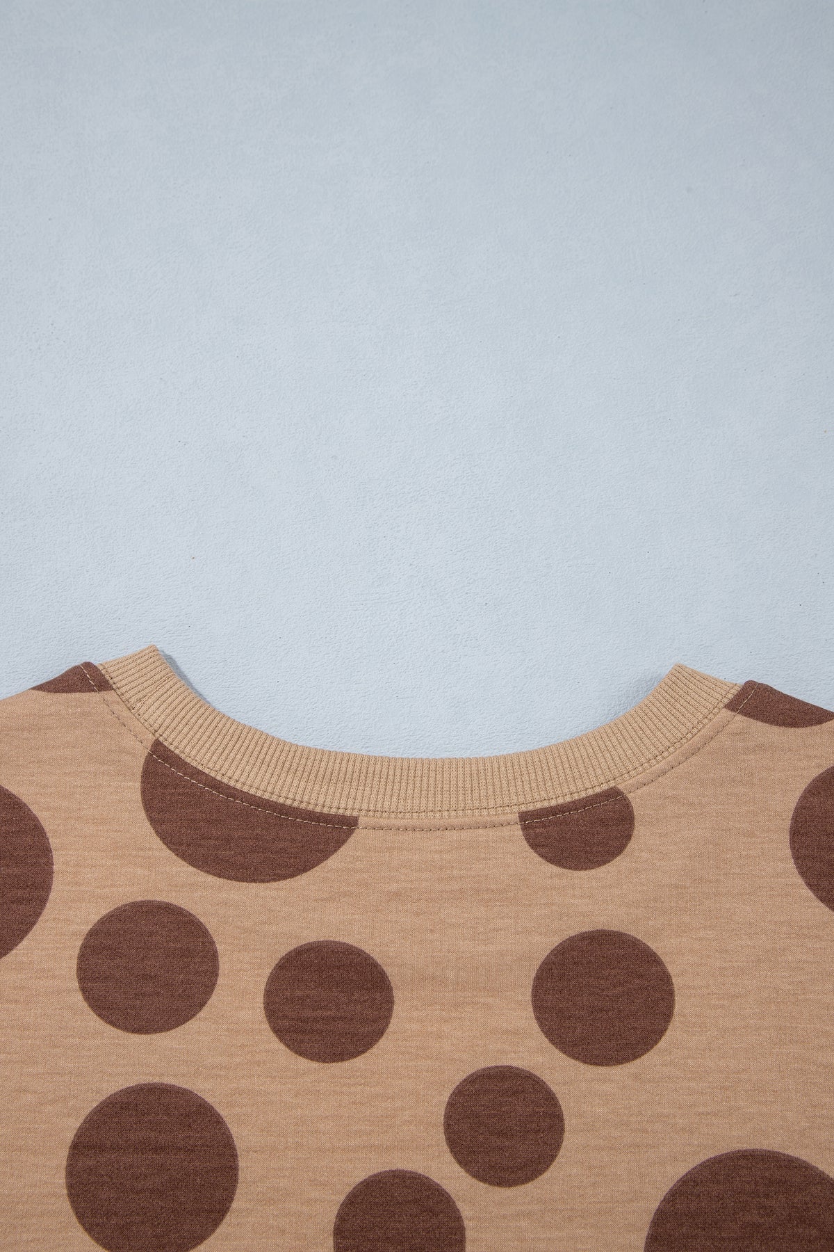 Polka Dot Long Sleeve Top Drawstring Relaxed Pants Set