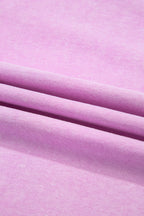 Phalaenopsis 2 Pieces Mineral Wash Cotton Tank Top Lined Split Skirt Set