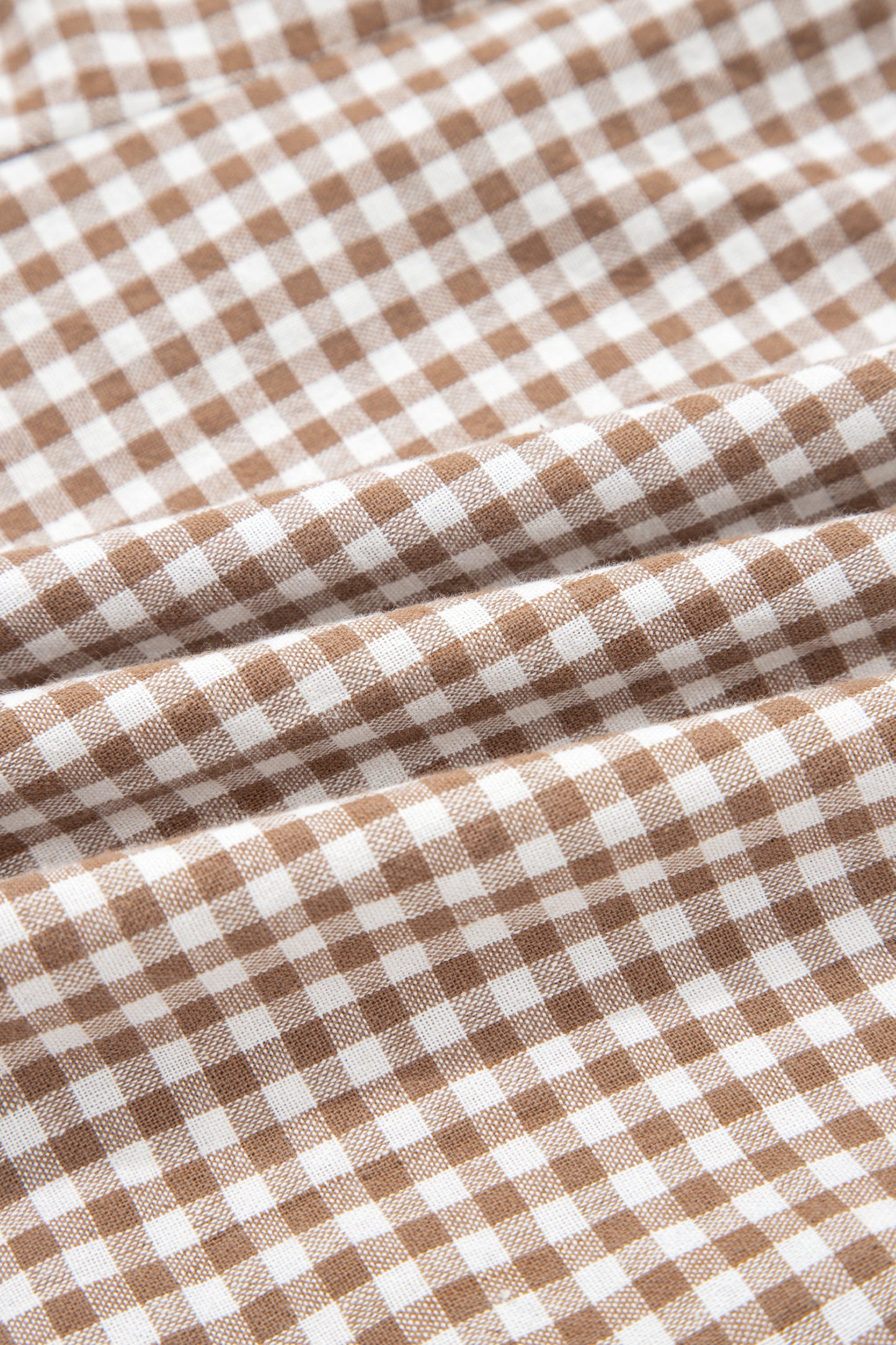 Contrast Trim Plaid Print Plus Size Shorts