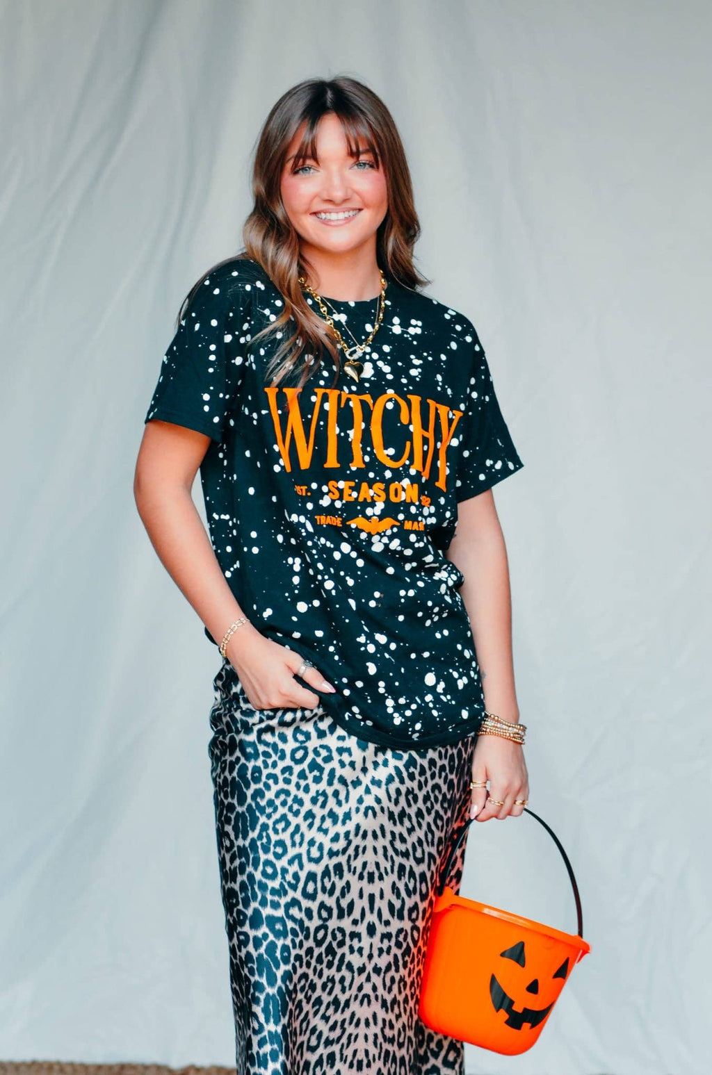 Witchy Season Spotted Black Tee