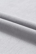 Ribbed Corduroy Oversized Sweatshirt