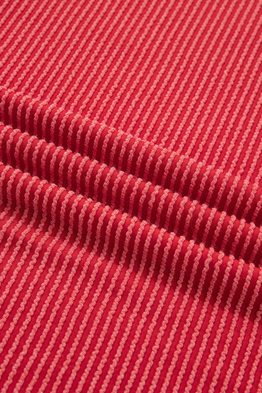 Fiery Red USA Graphic Half Sleeve Loose Ribbed Top