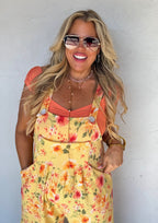 Spring Floral Karli Boho Overalls