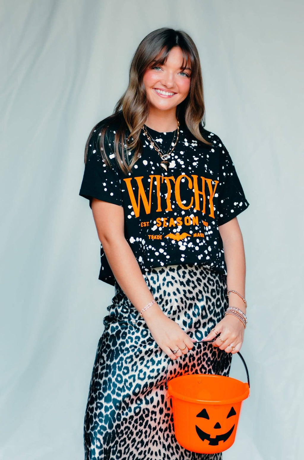 Witchy Season Spotted Black Tee