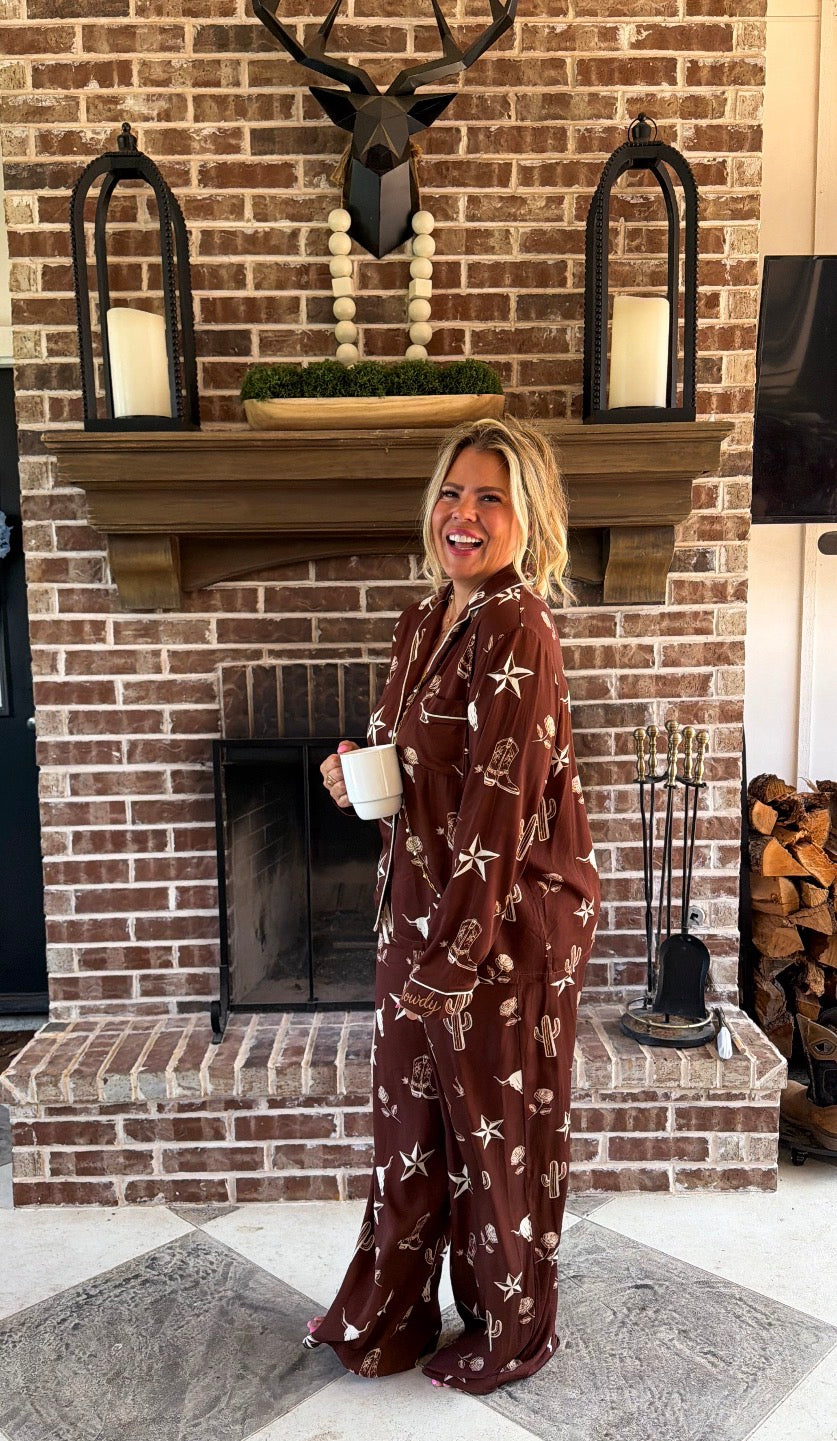 Preorder - Western Nights Luxe PJ Set