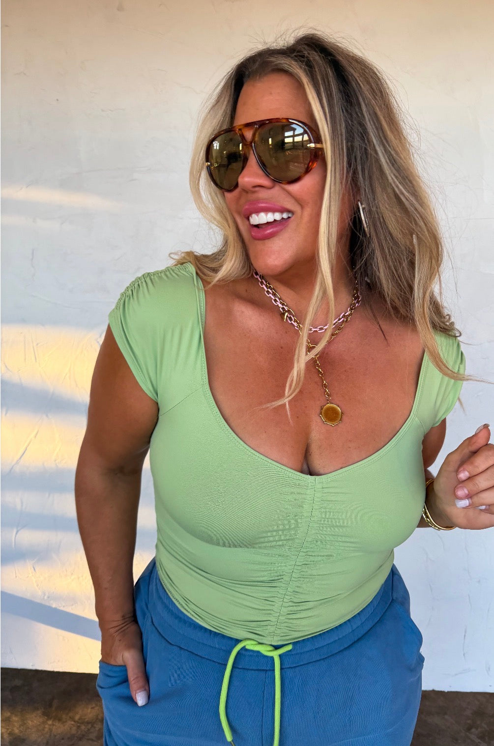Out and About Cap Sleeve Top