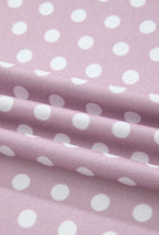 Purple Polka Dot Print Short Set