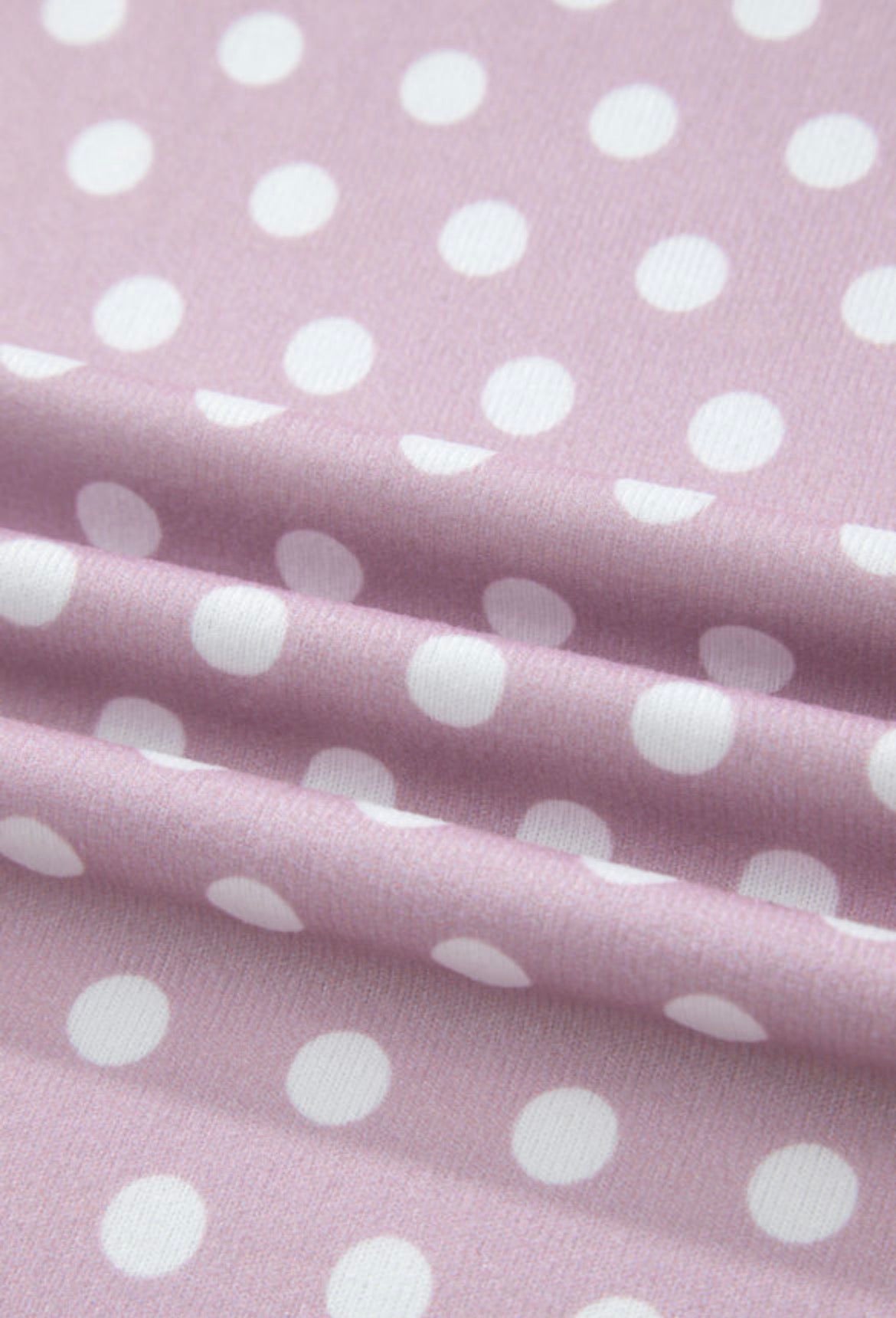 Purple Polka Dot Print Short Set