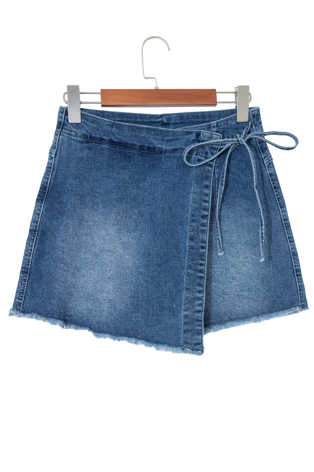 Ashleigh Blue Wrapped Tied Waist Denim Skort