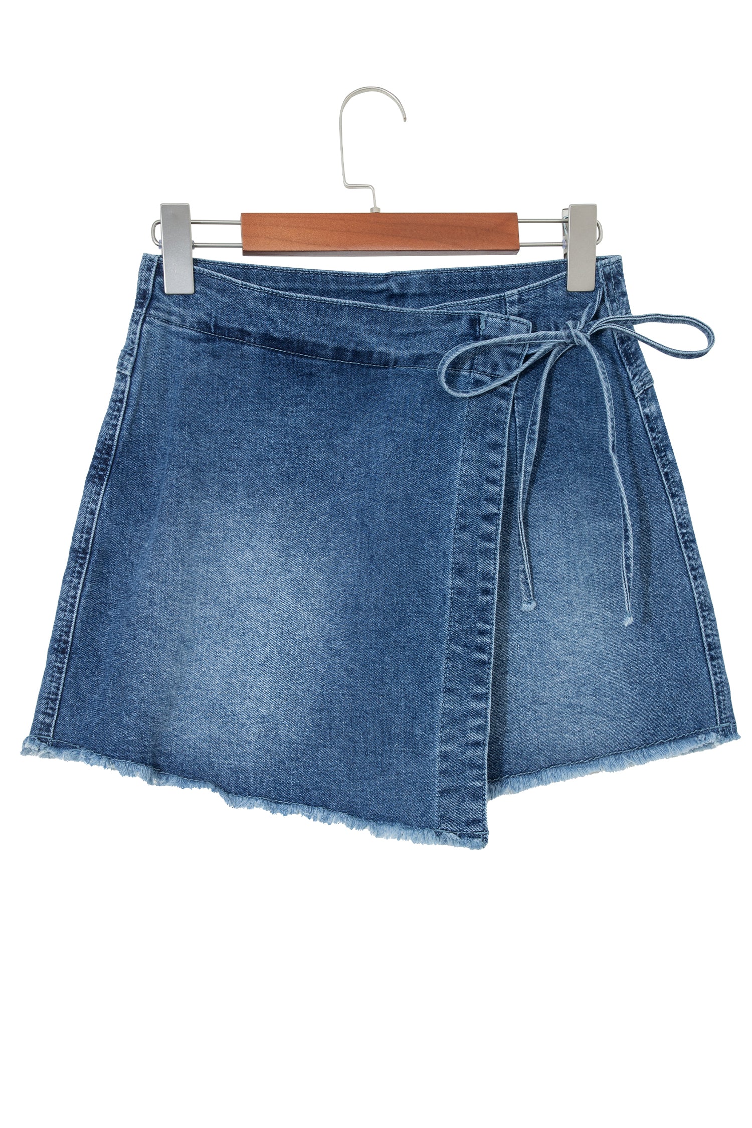 Ashleigh Blue Wrapped Tied Waist Denim Skort