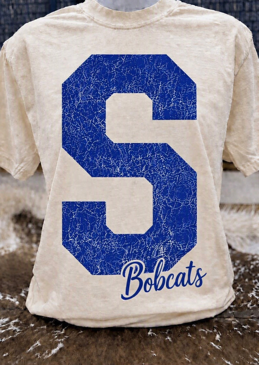 Custom Oversized Print Vintage Washed Spirit Tee  - Smyer