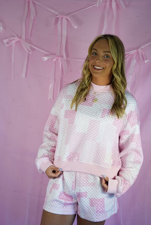Mockneck quilted sets 🩵🩷