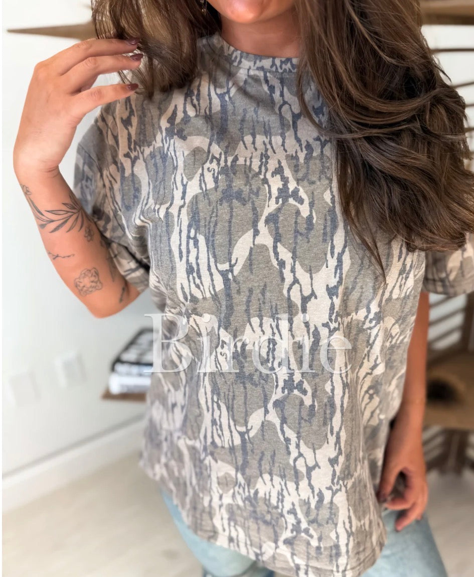 Oversized Bottomland Camo Tshirt