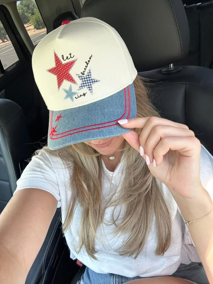 Let Freedom Ring Embroidered Hat