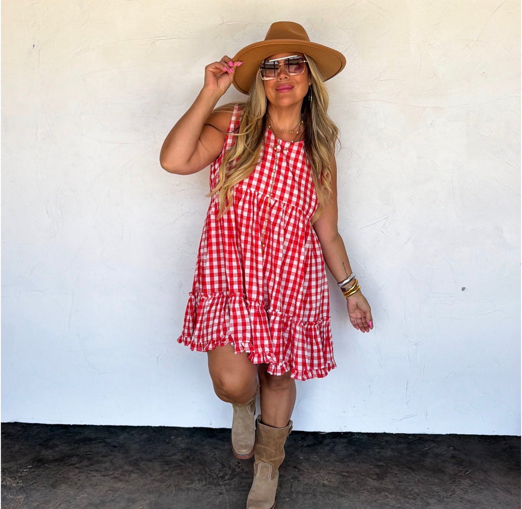 Preorder: Harvest & Gingham Dress